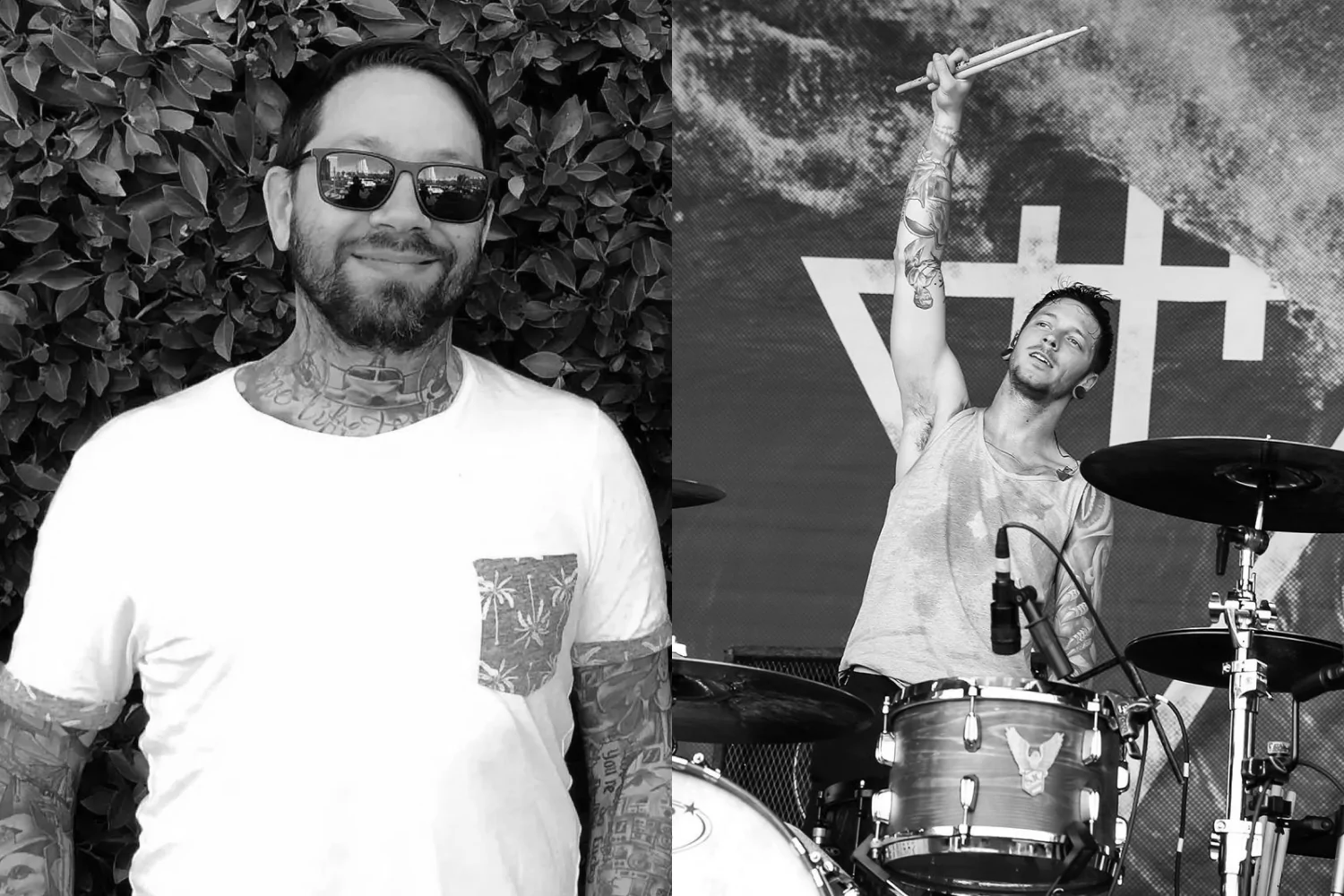 Dave Shapiro ve Eski The Devil Wears Prada Davulcusu Daniel Williams